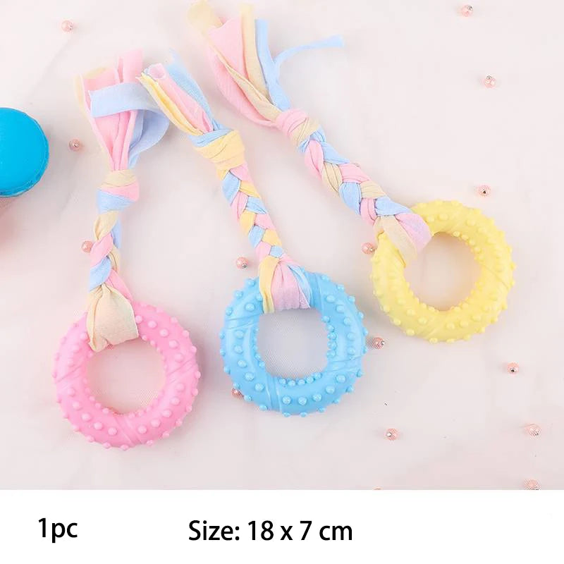 TPR Knot Chew Toy for Small Dogs