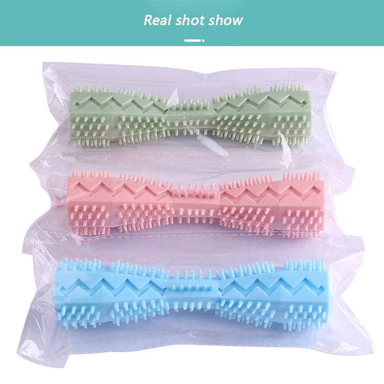 Durable Rubber Dog Toothbrush Chew Stick