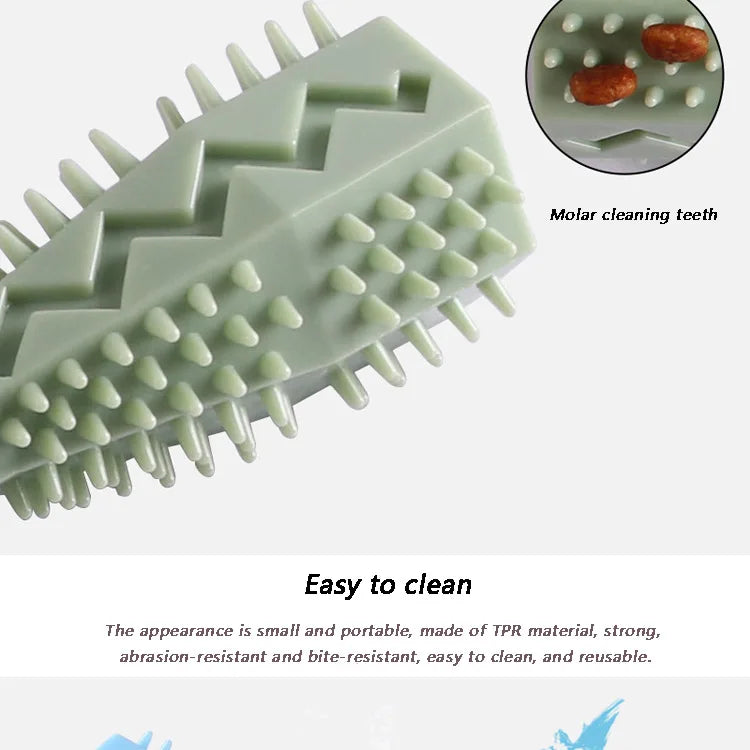Durable Rubber Dog Toothbrush Chew Stick