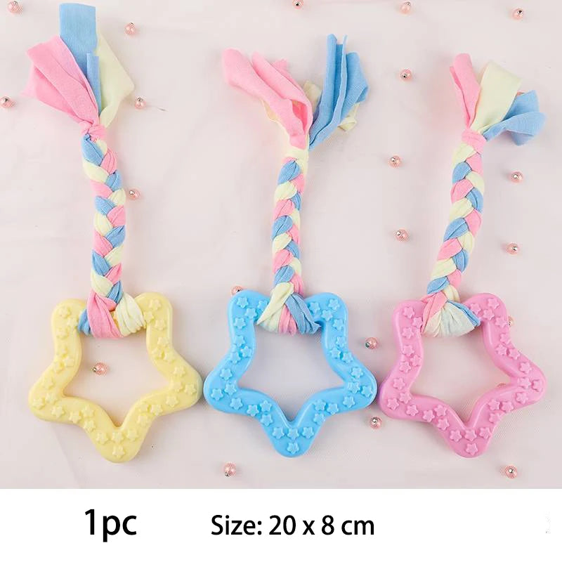 TPR Knot Chew Toy for Small Dogs
