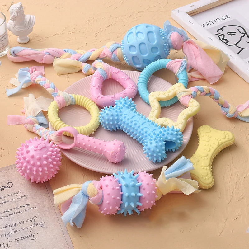 TPR Knot Chew Toy for Small Dogs