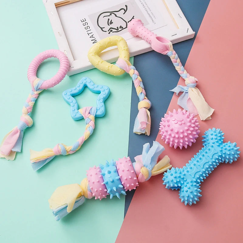 TPR Knot Chew Toy for Small Dogs