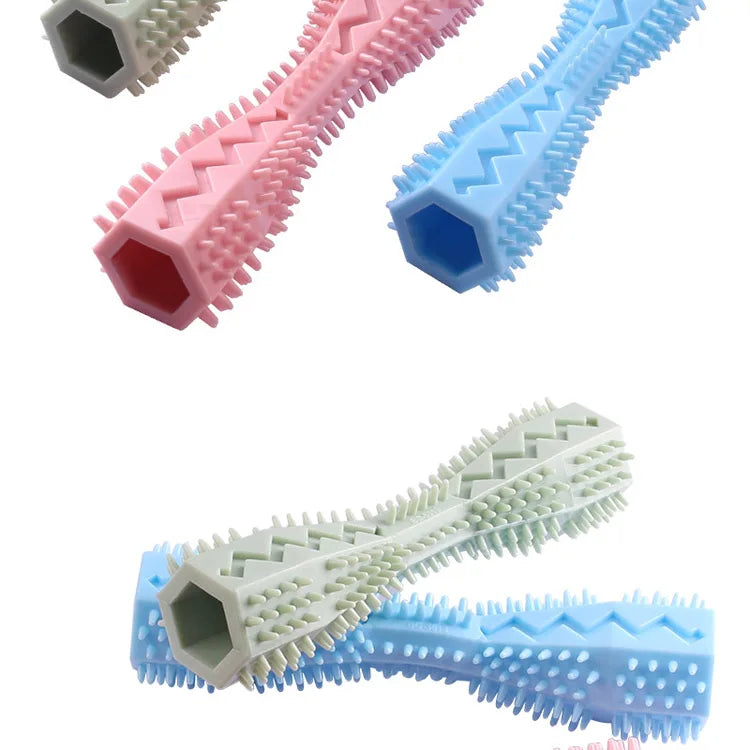 Durable Rubber Dog Toothbrush Chew Stick