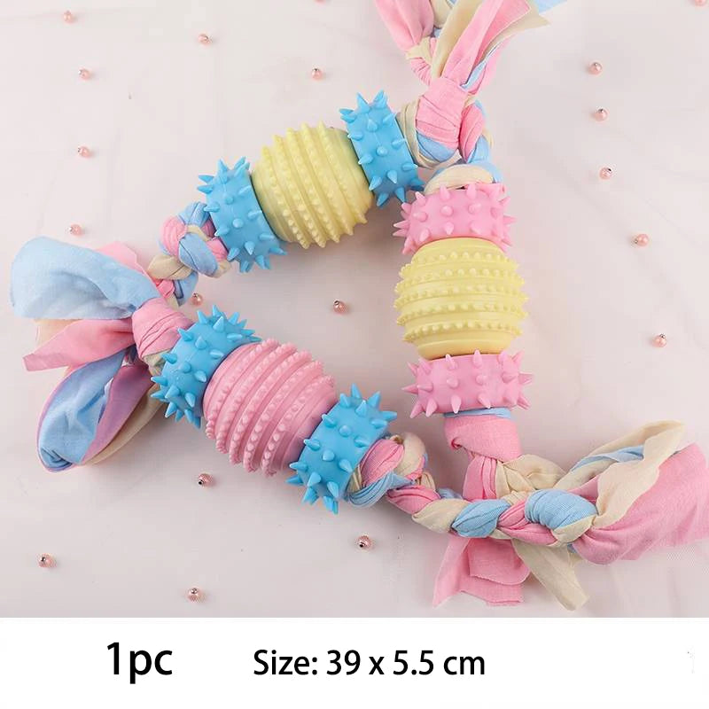 TPR Knot Chew Toy for Small Dogs