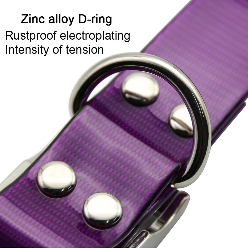 Waterproof TPU+Nylon Dog Collar