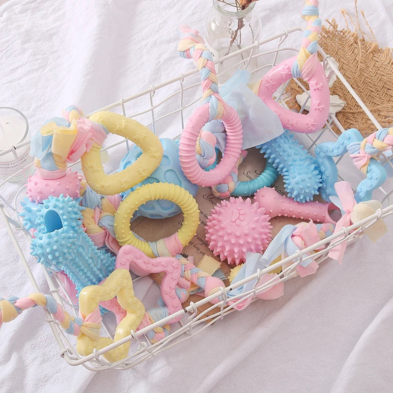 TPR Knot Chew Toy for Small Dogs