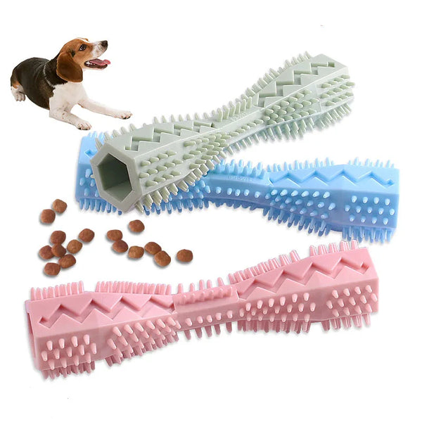 Durable Rubber Dog Toothbrush Chew Stick