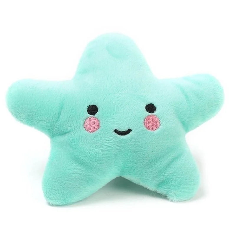 Plush Squeaky Pentagram Pet Toy
