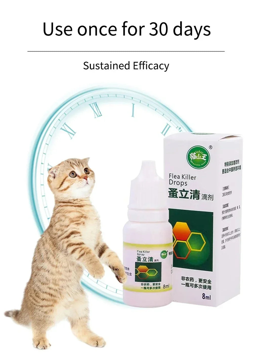 120ML Pet Flea & Tick Repellent Drops