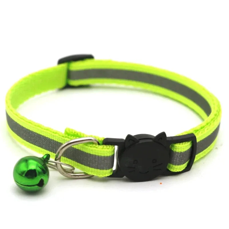10PCS Adjustable Cat Collars with Bell
