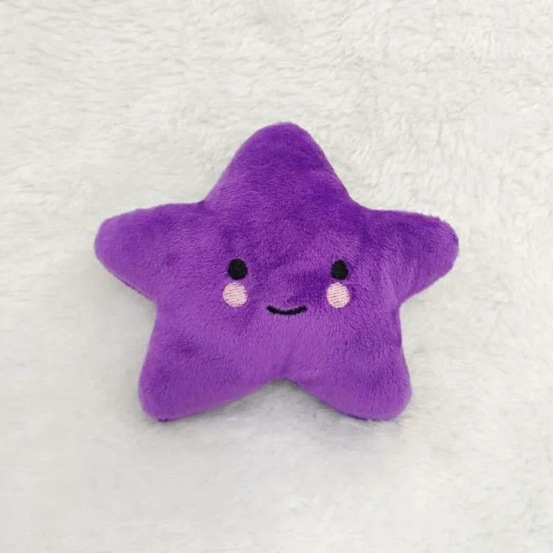 Plush Squeaky Pentagram Pet Toy