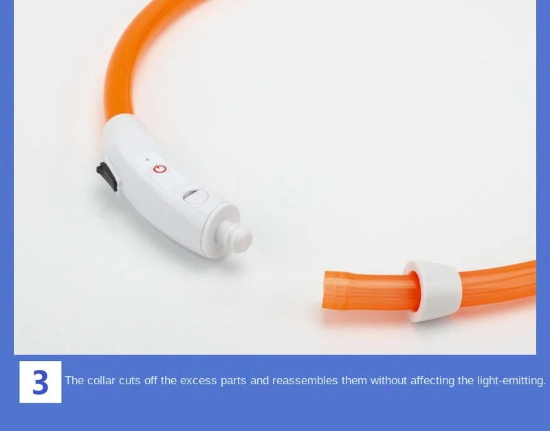 USB Rechargeable LED Pet Safety Collar