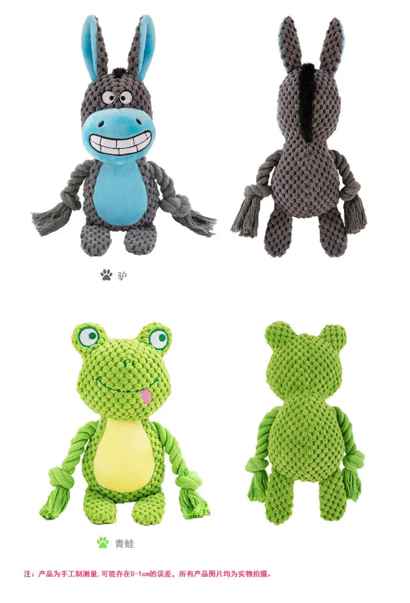 Bite-Resistant Plush Squeaky Dog Toy