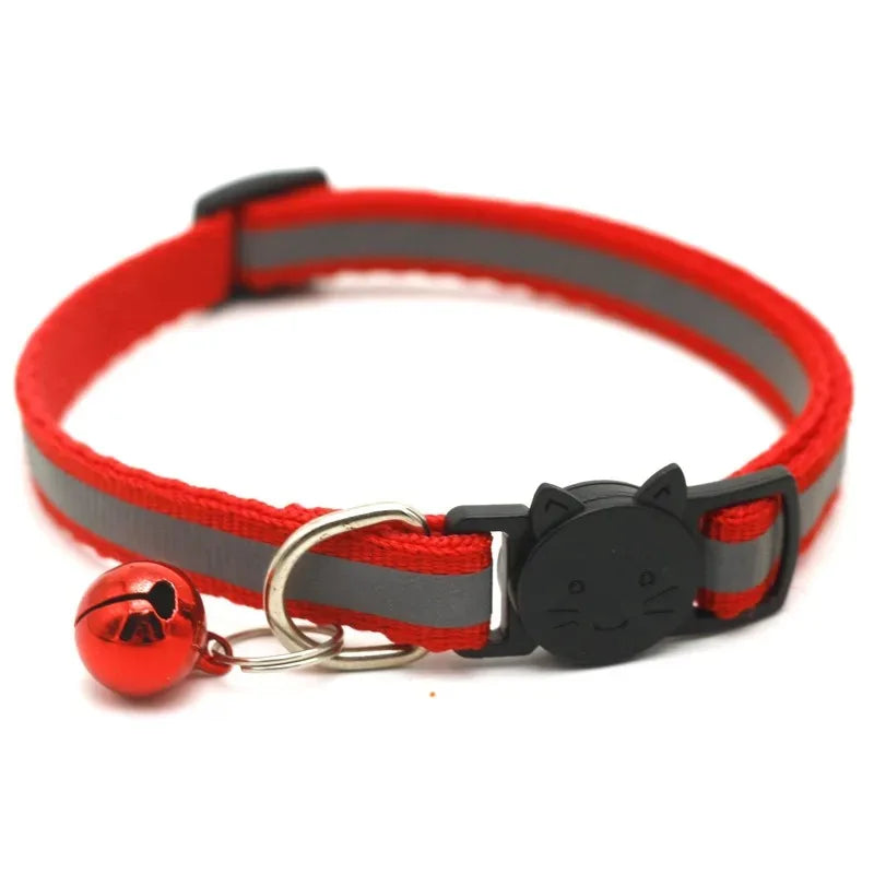 10PCS Adjustable Cat Collars with Bell