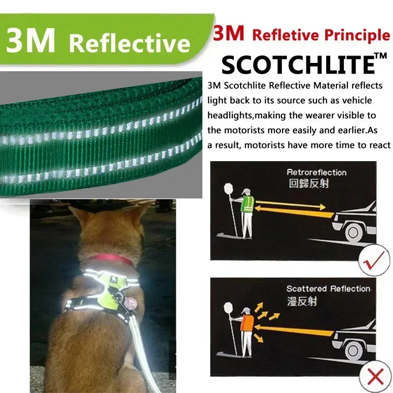 Reflective Adjustable Breathable Dog Vest Harness