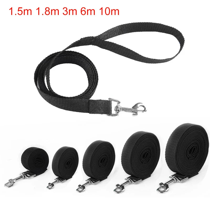 Long Nylon Dog Training Leash 10m–20m