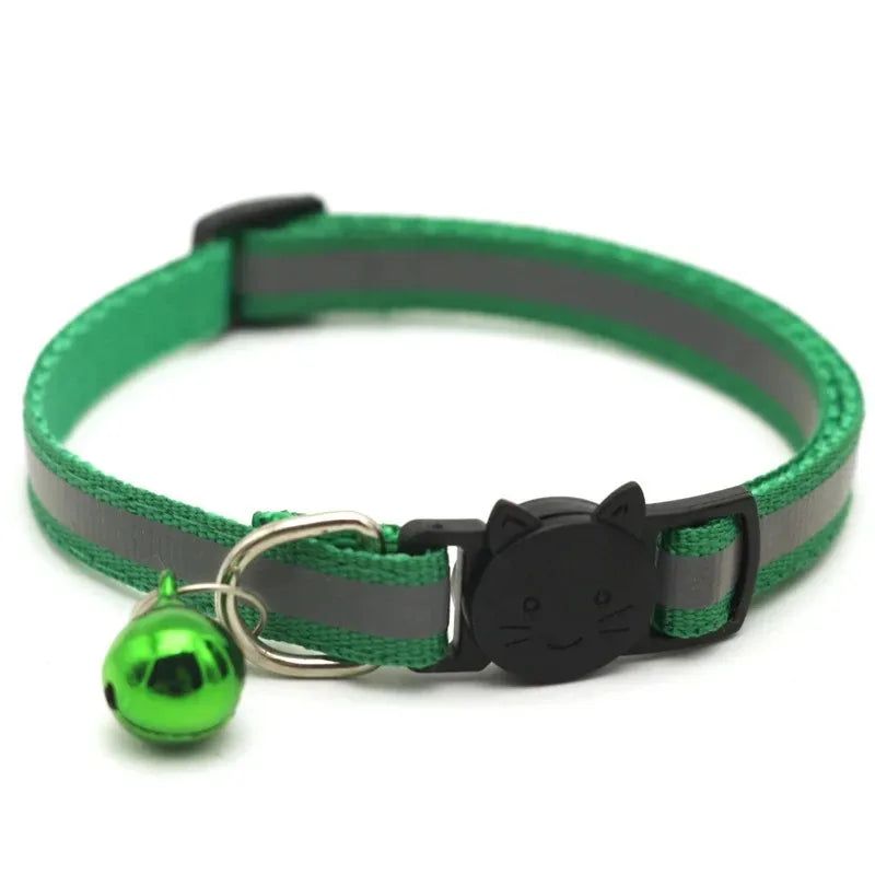 10PCS Adjustable Cat Collars with Bell