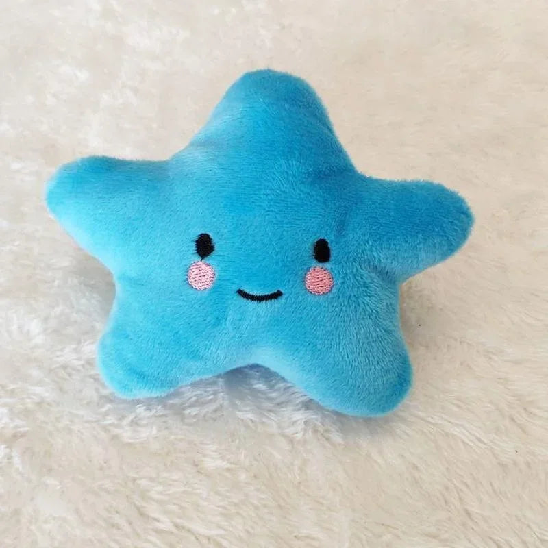 Plush Squeaky Pentagram Pet Toy