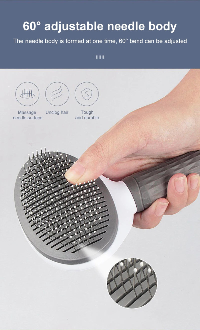 Dog & Cat Hair Remover Grooming Brush