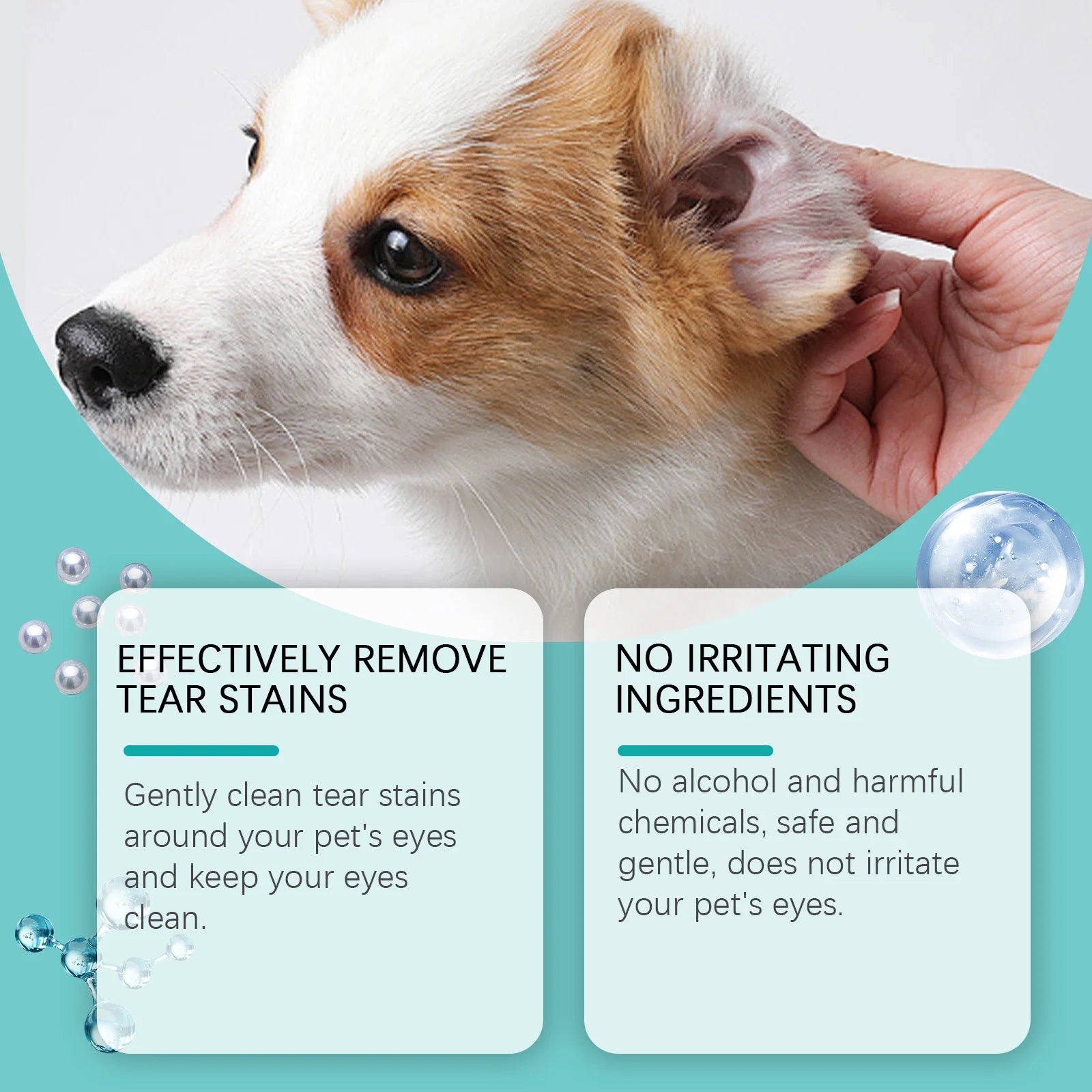 EELJOY Pet Eye & Ear Cleaning Wipes – 60 Pieces