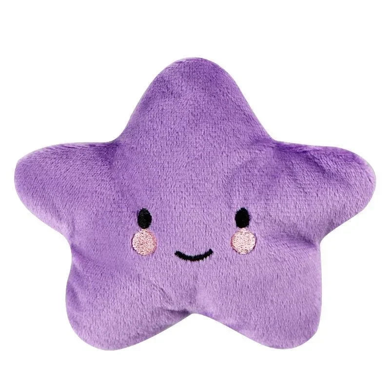 Plush Squeaky Pentagram Pet Toy