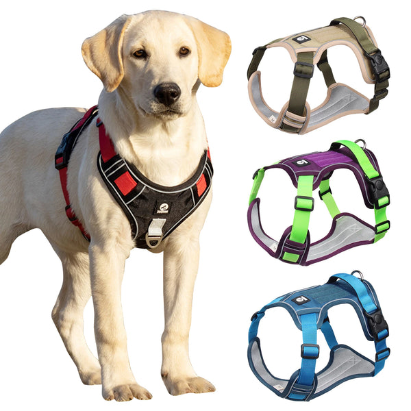 Reflective Tactical Dog Harness for Medium & Large Dogs