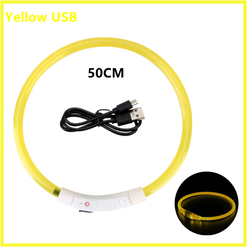 USB Rechargeable LED Pet Safety Collar