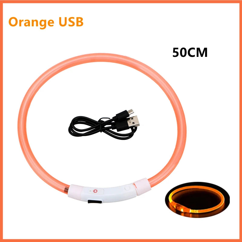 USB Rechargeable LED Pet Safety Collar