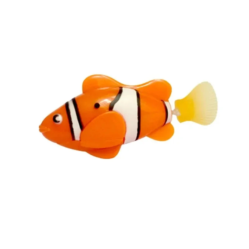 LED Interactive Swimming Robot Fish Cat Toy