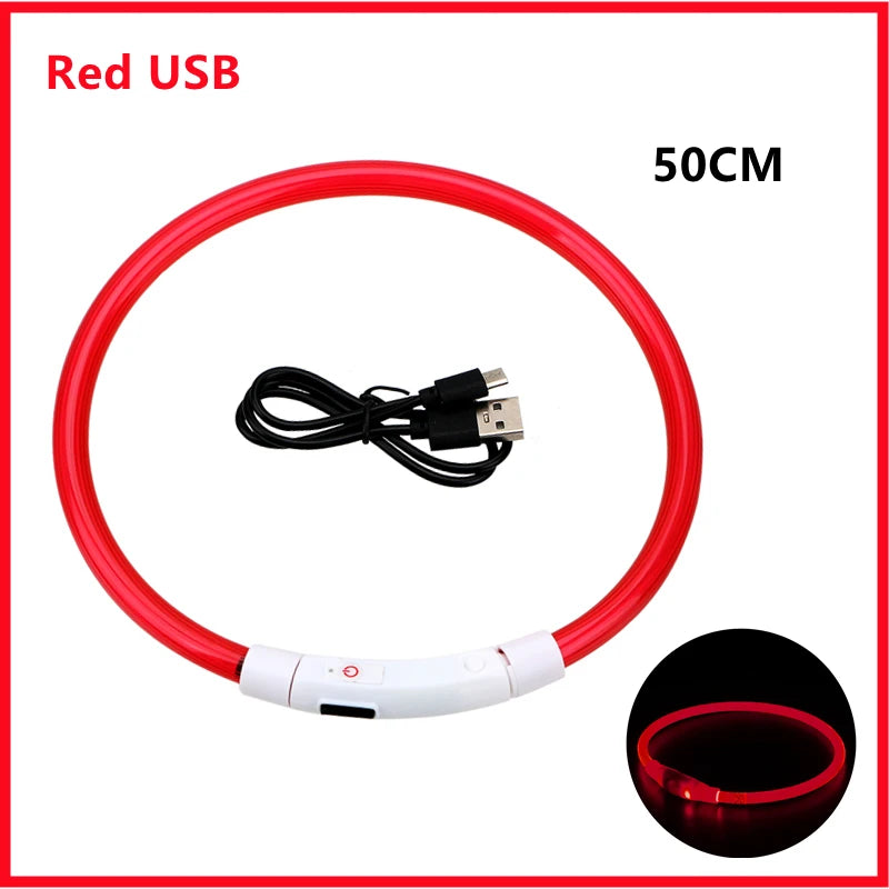 USB Rechargeable LED Pet Safety Collar
