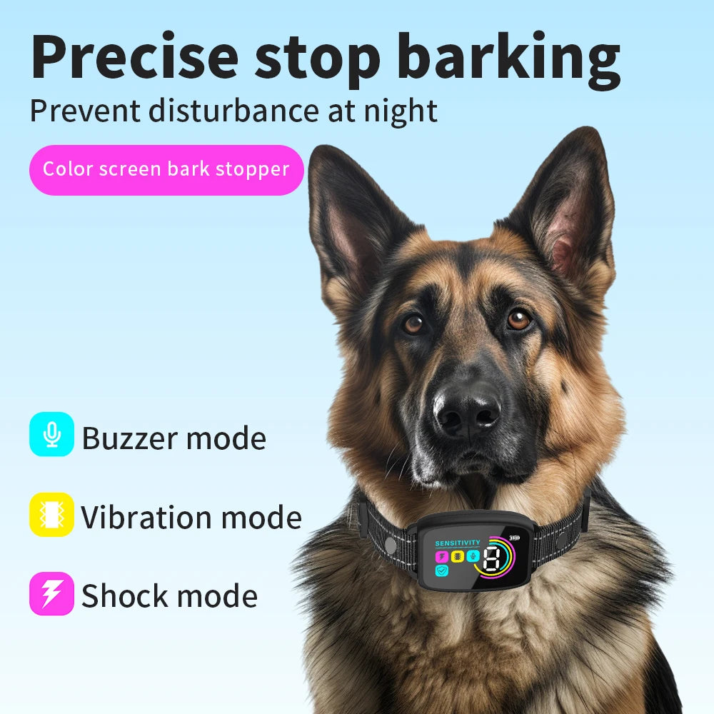 Smart Rechargeable Anti-Bark Dog Training Collar