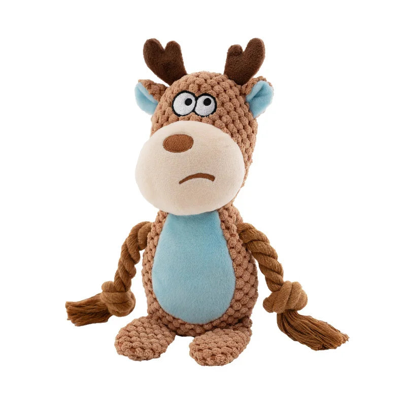 Bite-Resistant Plush Squeaky Dog Toy