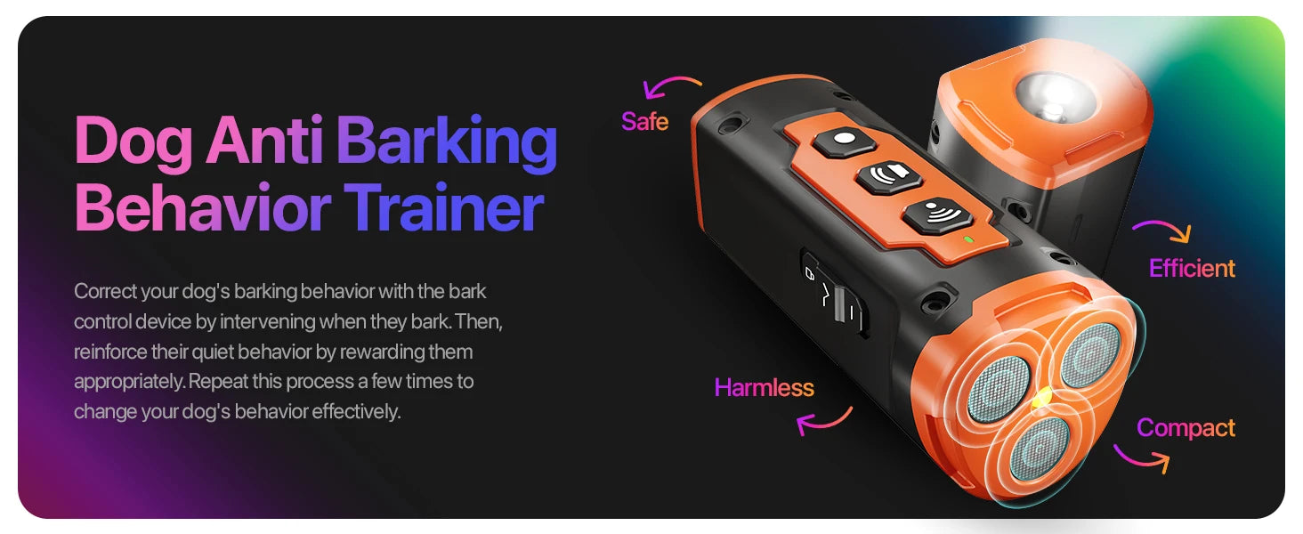 Rechargeable Ultrasonic Dog Repeller & Trainer