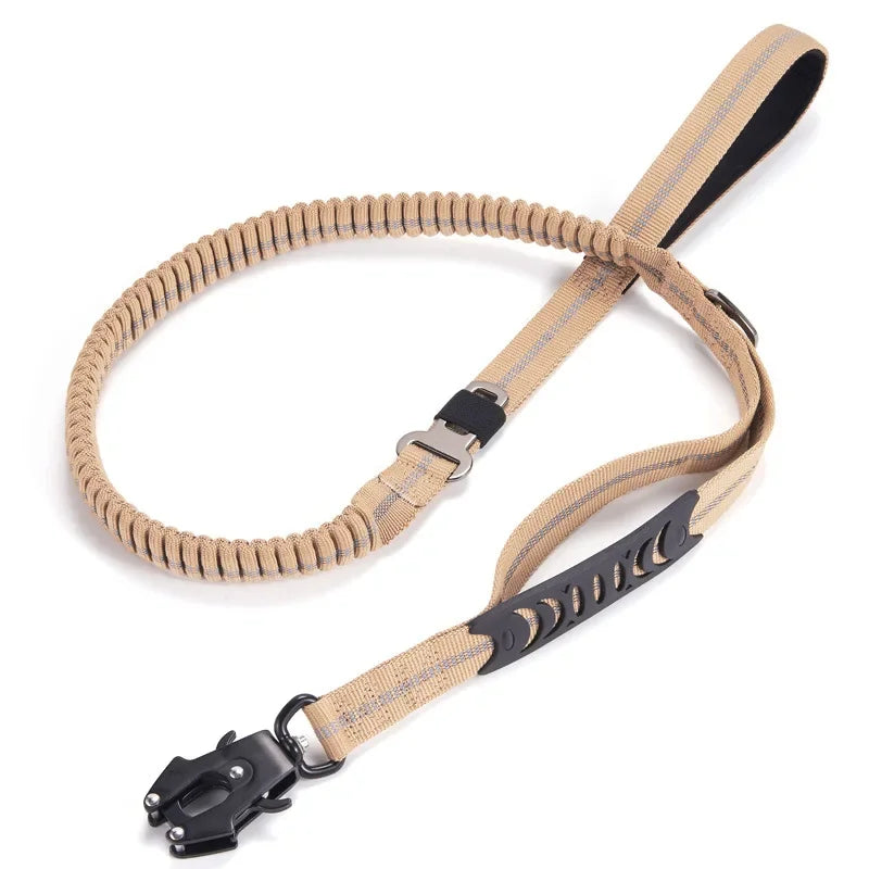 Reflective Shock-Absorbing Tactical Dog Leash