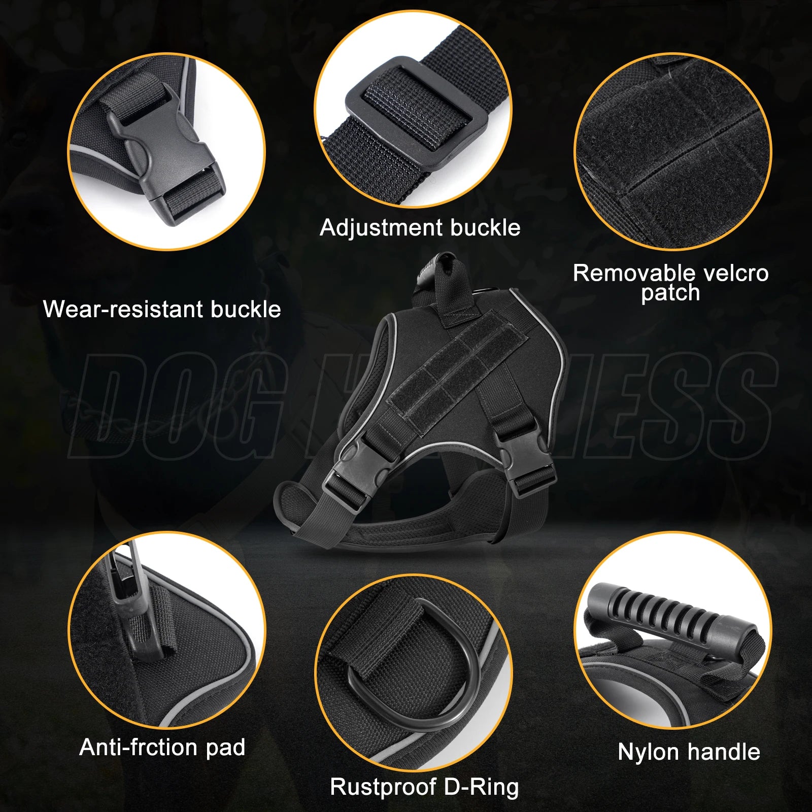 Tactical Explosion-Proof Dog Harness