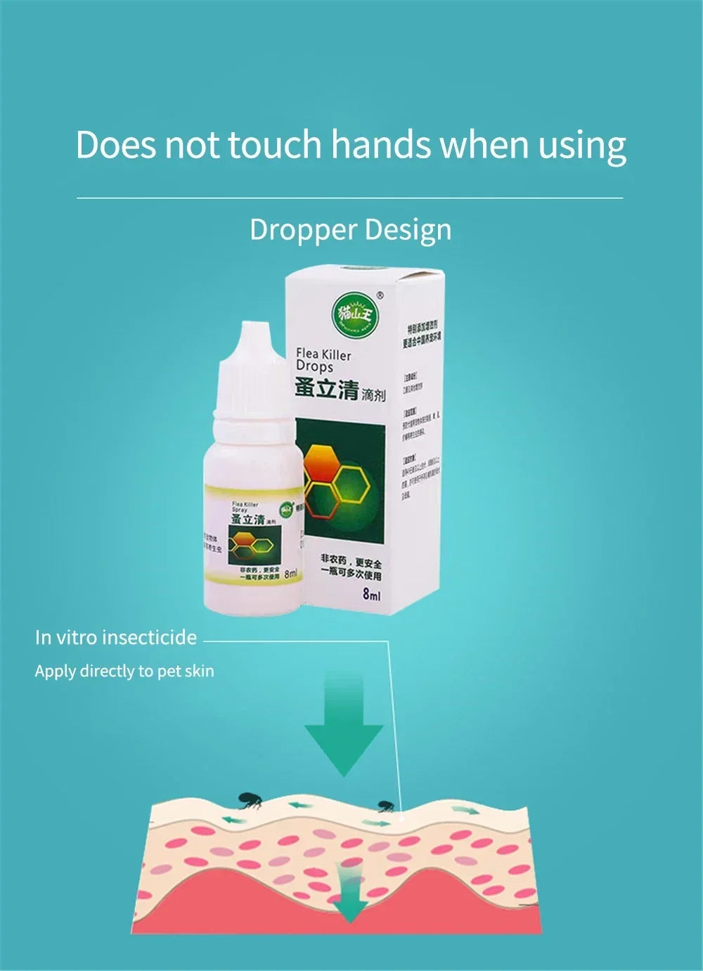 120ML Pet Flea & Tick Repellent Drops