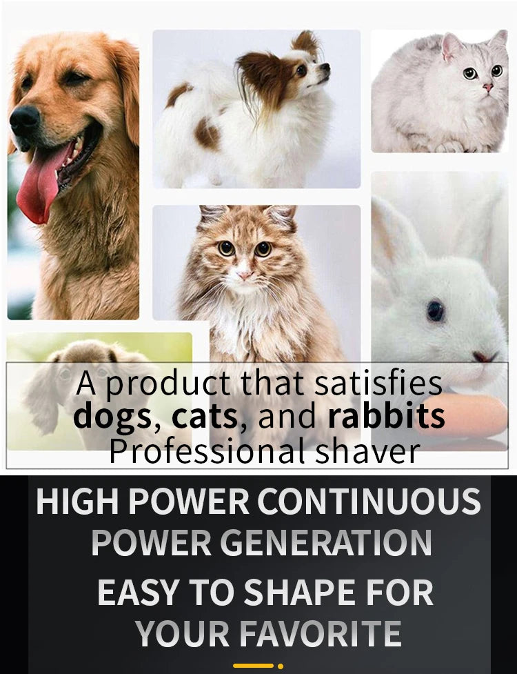 Professional Rechargeable Dog & Cat Hair Clipper