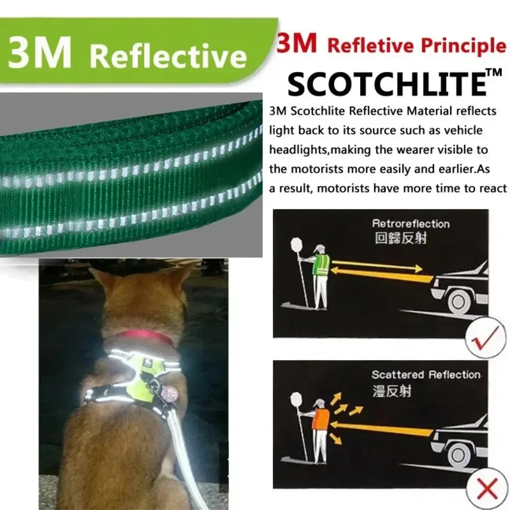 Reflective Adjustable Breathable Dog Vest Harness