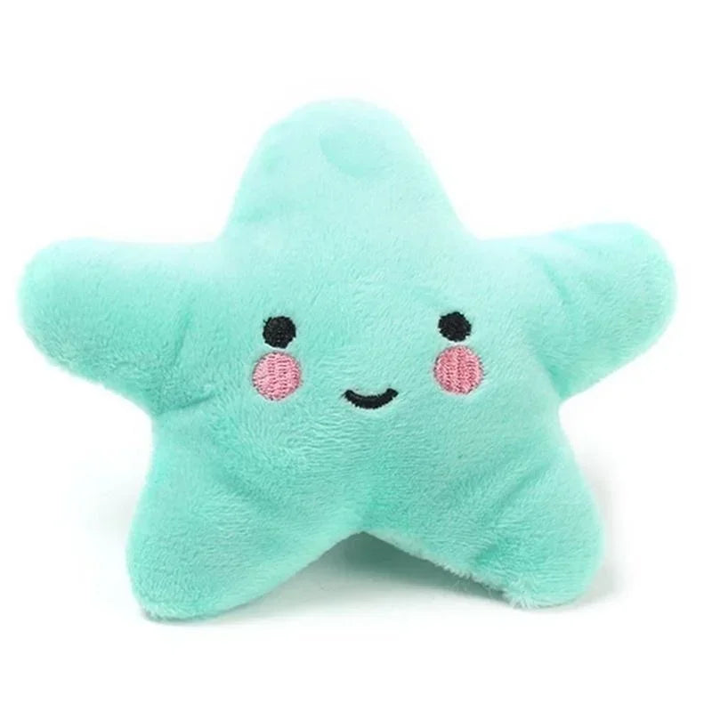 Plush Squeaky Pentagram Pet Toy