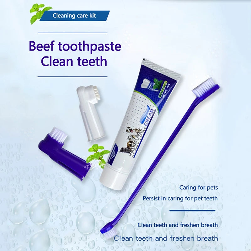 Pets Tartar Control Kit – 4-Piece Dental Care Set