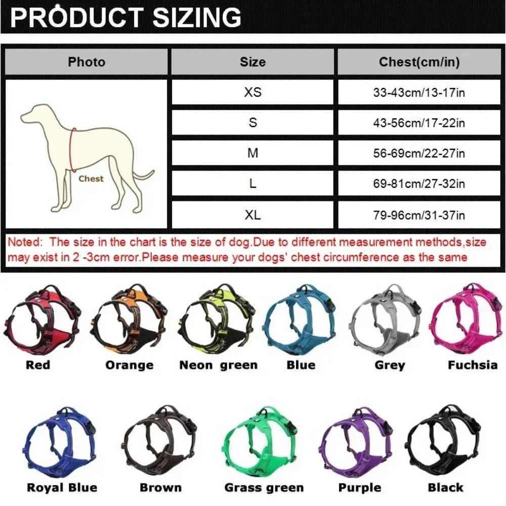Reflective Adjustable Breathable Dog Vest Harness