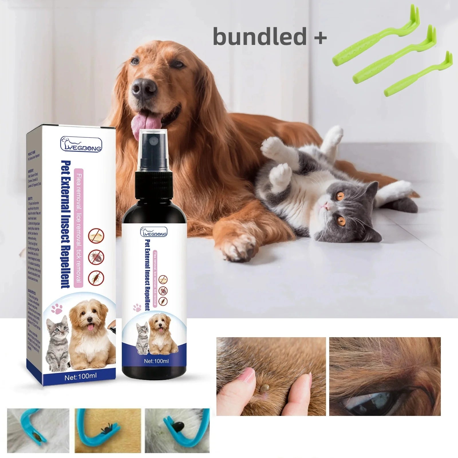 Pet Flea & Tick Removing Spray
