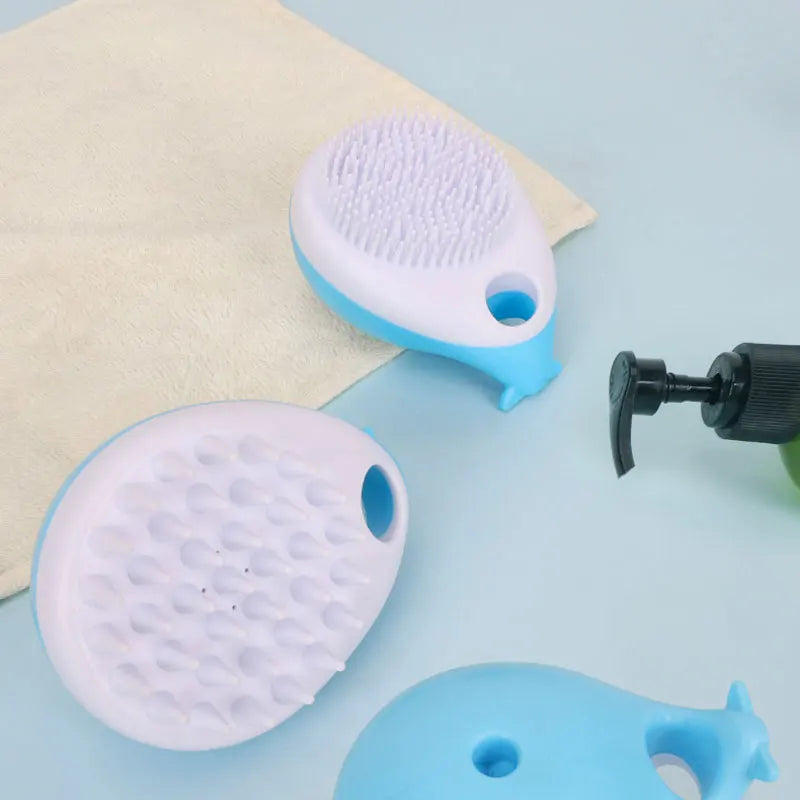 Soft Silicone Pet Bathing & Massage Brush