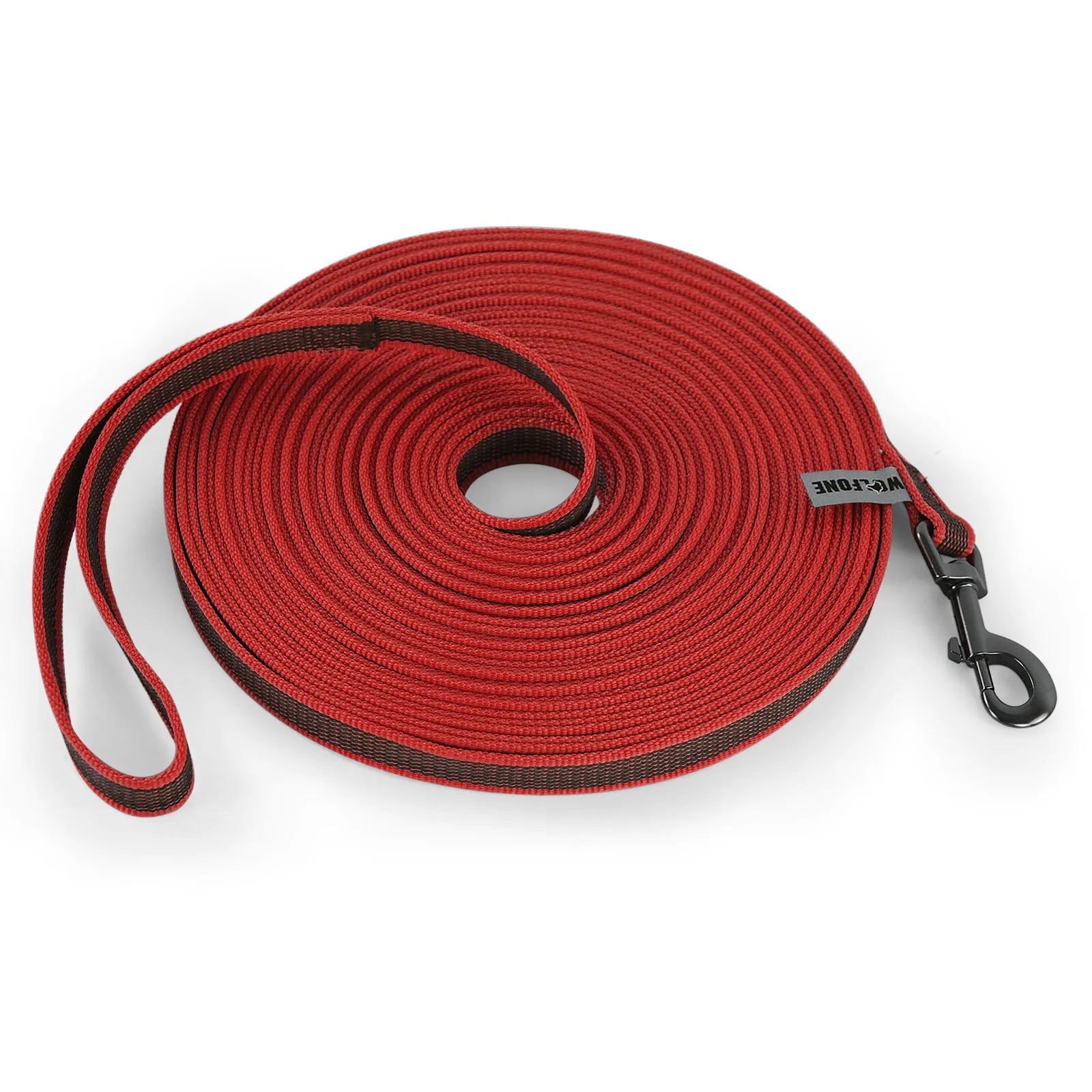 Dual-Color Latex Silk Dog Leash – Multiple Lengths