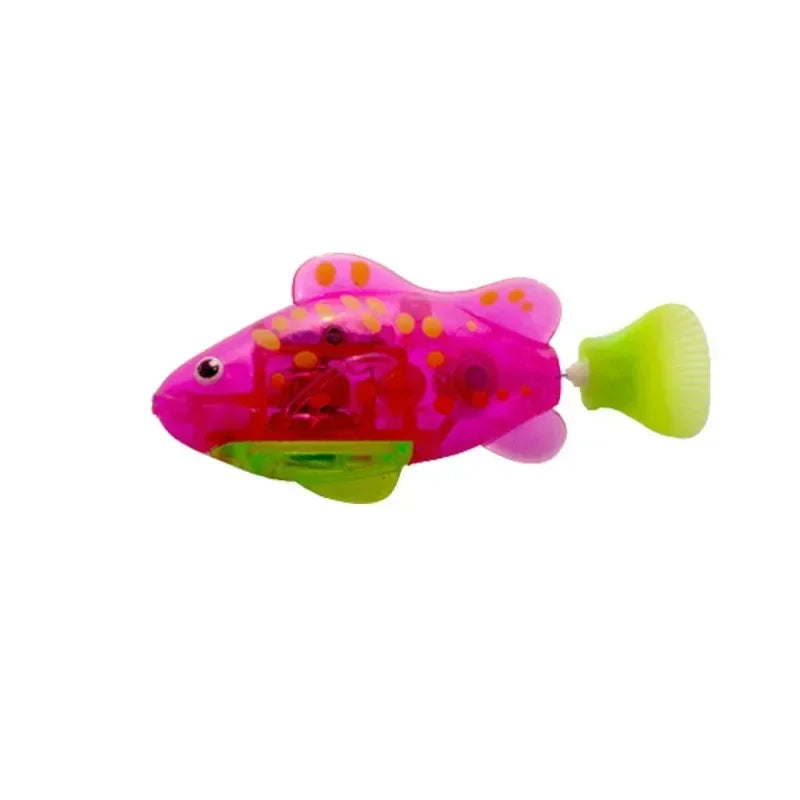 LED Interactive Swimming Robot Fish Cat Toy