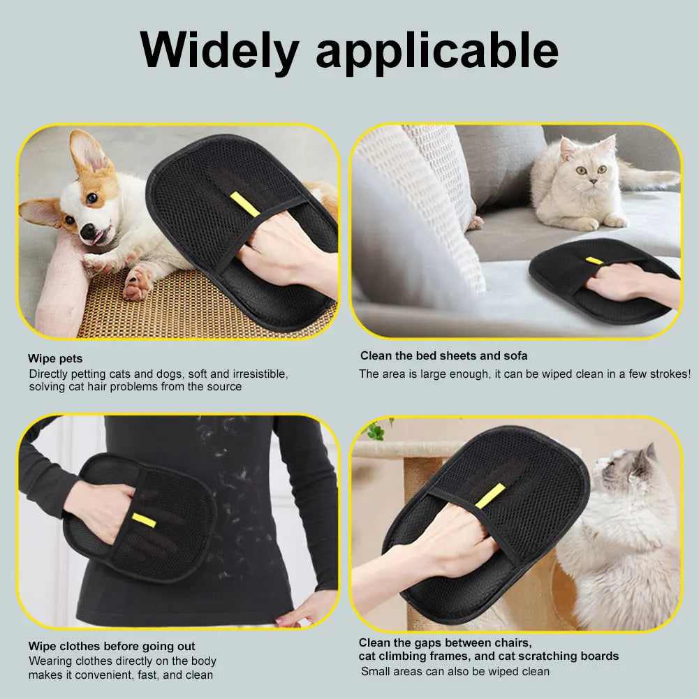 Deshedding Grooming Gloves for Pets