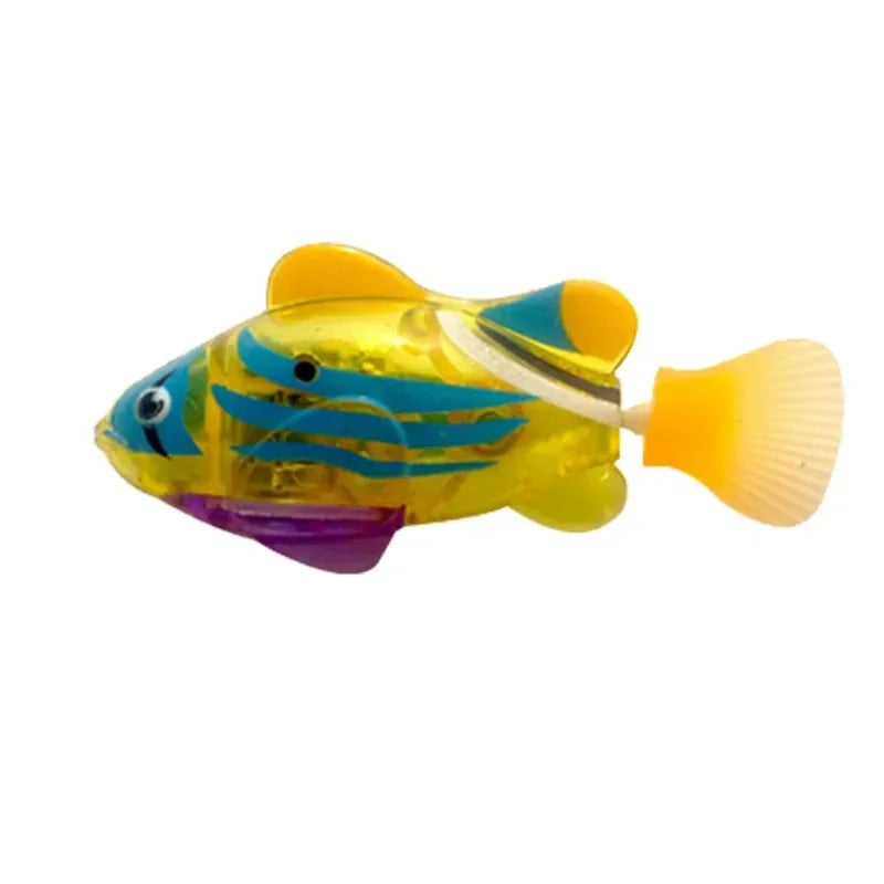 LED Interactive Swimming Robot Fish Cat Toy