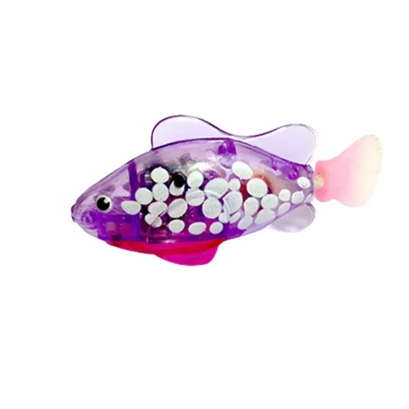 LED Interactive Swimming Robot Fish Cat Toy