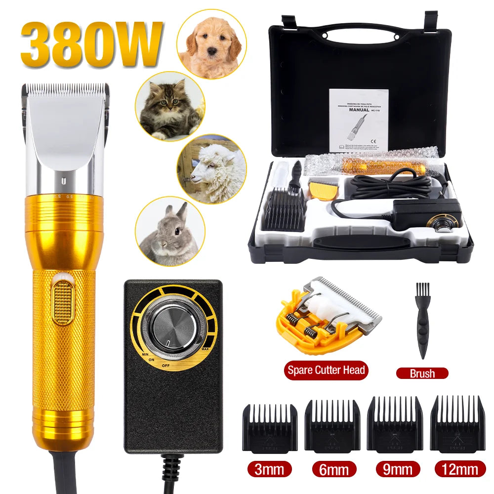 380W Cordless Cashmere Goat & Pet Hair Trimmer