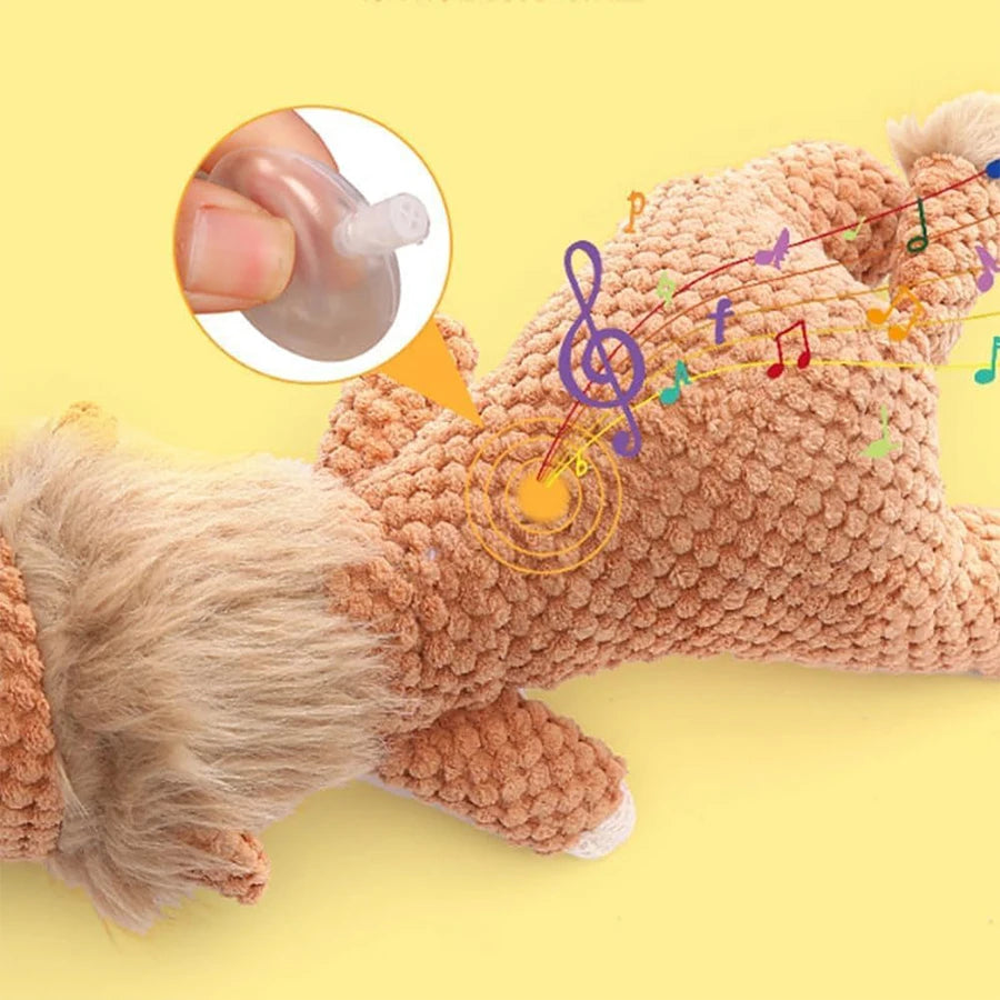 Bite-Resistant Plush Squeaky Dog Toy – Animal Design
